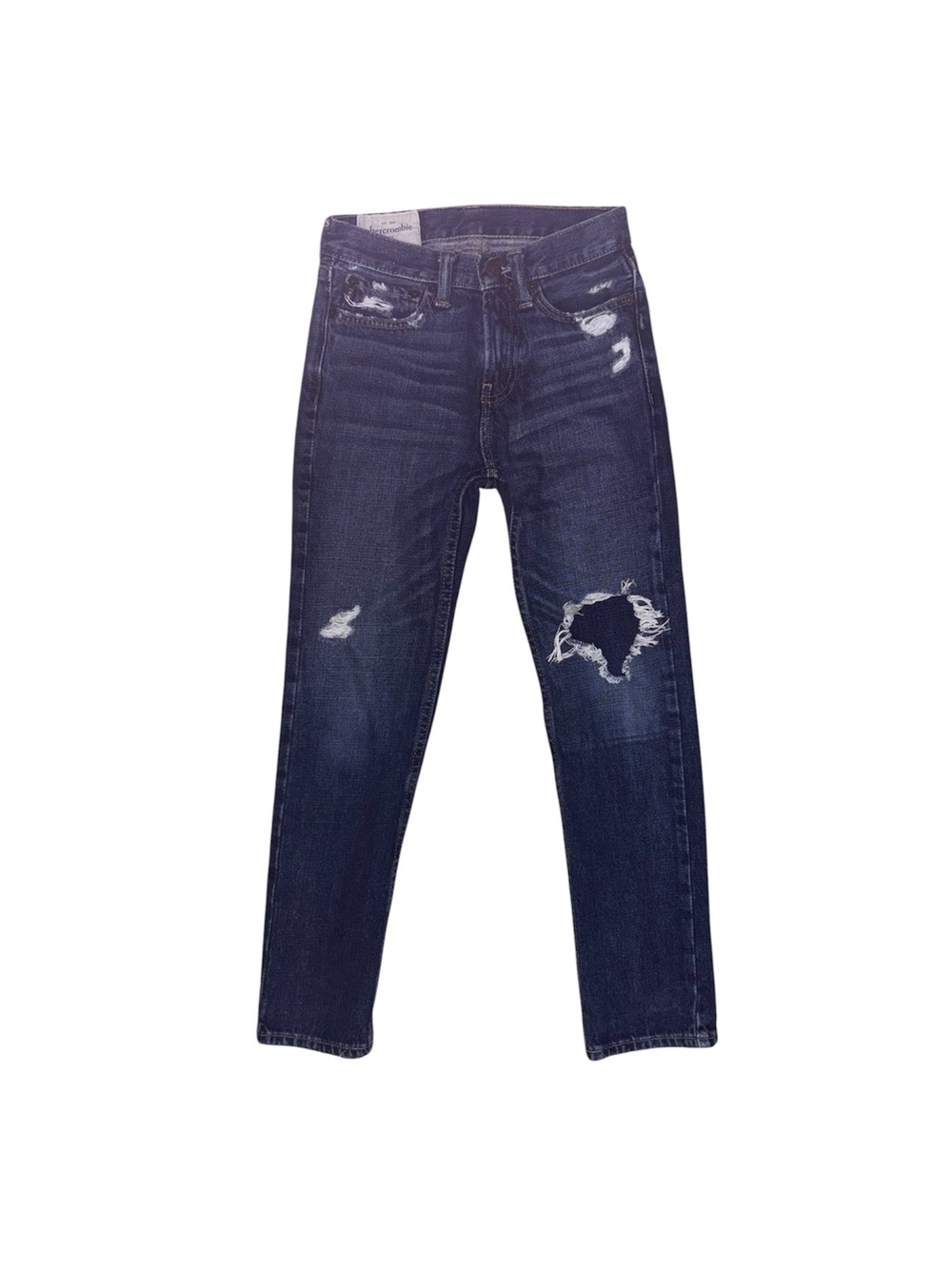 Abercrombie Kids size 10 Dark Blue Distressed Girls Kids Skinny Jeans